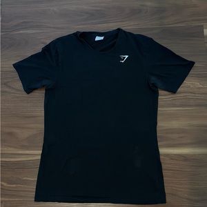 GYMSHARK MENS CRITICAL T-SHIRT LARGE SLIM FIT CREW NECK TEE WORK